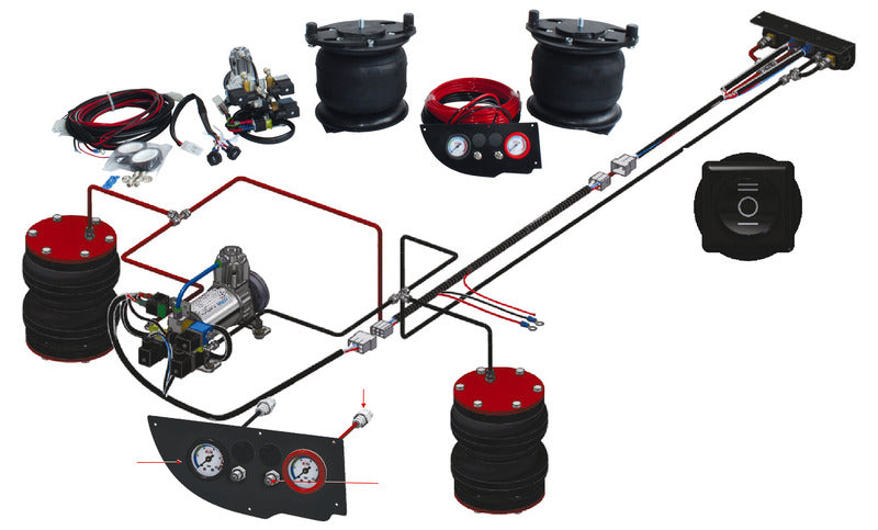 Carbest Premium 7,3" luchtveersysteem van ESI voor Fiat Ducato, Peugeot Boxer en Citroen Jumper vanaf 2014
