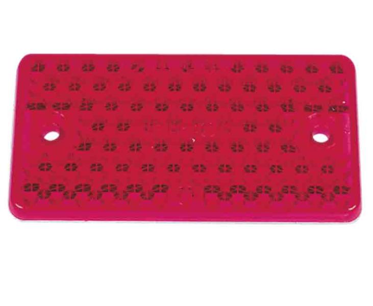 Reflector rood 91x47mm los