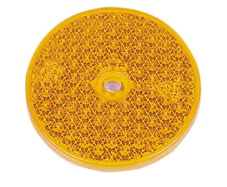 Reflector rond (geel)
