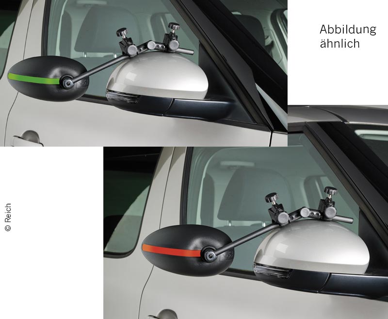 Speed Fix Slip-on spiegel XXL met convex glas - set van 2
