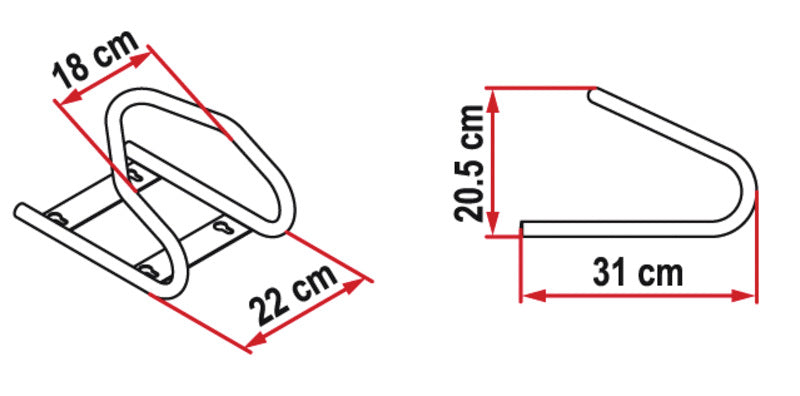 MotoWheel Chock Voorkant