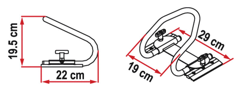 MotoWheel Chock Achteraan