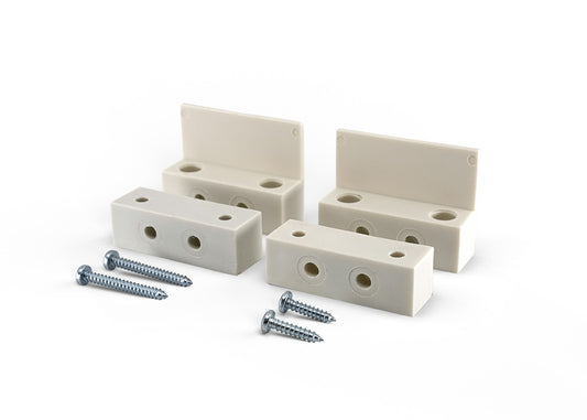 Montageadapter voor radiocontacten set van 2, wit