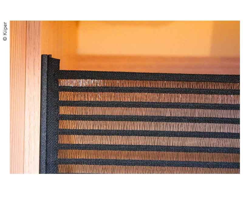 KIIPER-Mini opbergnet set 2, voor 400mm installatiebreedte, zwart gelinieerd