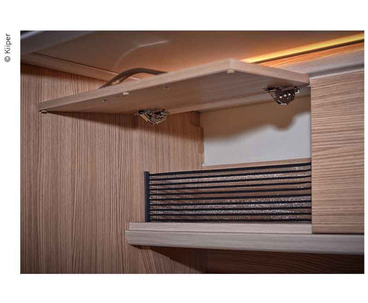 KIIPER-Mini opbergnet set 3, voor 200mm installatiebreedte, zwart gelinieerd