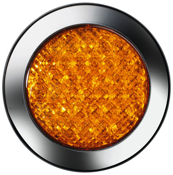 LED-indicatoren, 12V, 3/W geel IP67 500 mm kabel