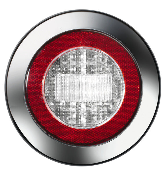 LED achteruitrijlicht met reflector 12V 3W helder IP67, 500 mm kabel