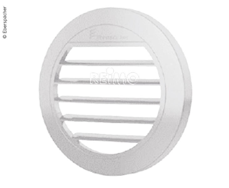 Luchtuitlaat vlak 30° voor parkeerverwarming Airtronic D2, Ø50/60mm, wit