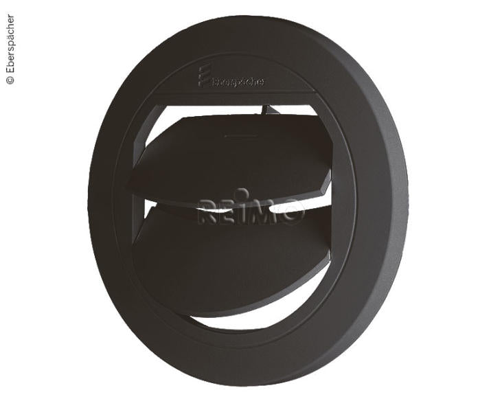 Ventilatieopeningen afsluitbaar zwart voor Airtronic D3, Ø90mm