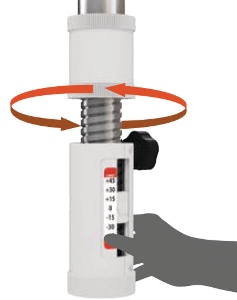 Handmatige platte antenne CAMP38, SKEW & Single-LNB