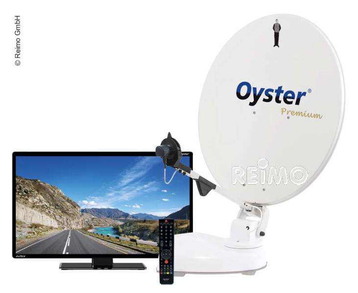 Oyster 85 Twin Skew Premium satelliet systeem Incl. 21,5' Oyster TV