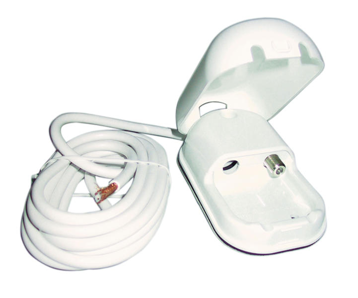 Externe aansluiting met F-plug&3m coaxiale kabel
