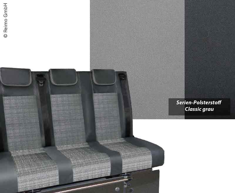 Slaapbank VW T6/T5 CityVan V3000 maat 14 1305 mm breed, 3-zits,