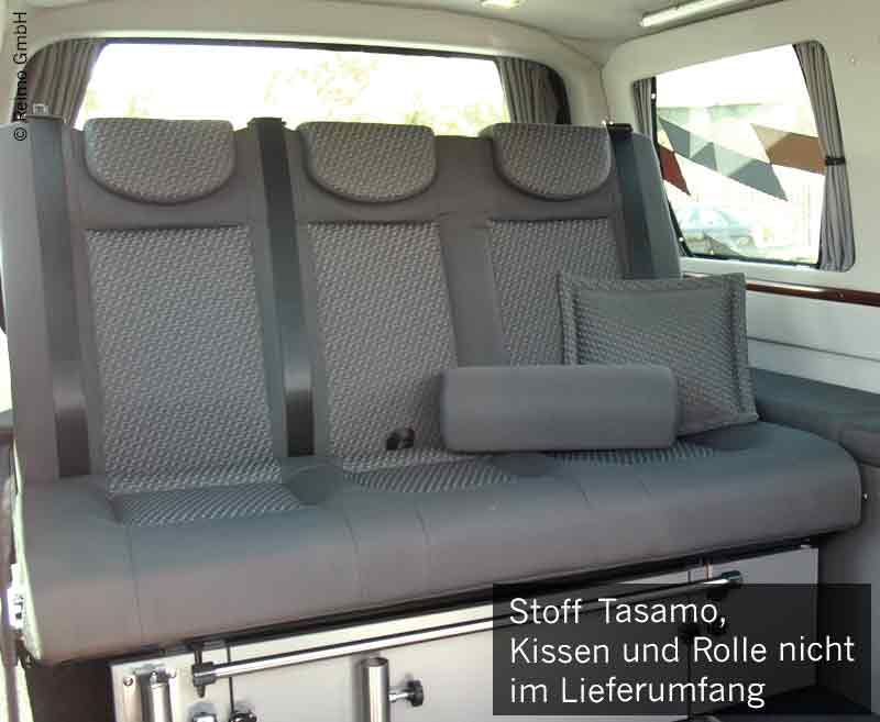 slaapbank VW T6/T5 V3000 maat 17, 1380 mm breed, 3-zits, achterbank T5 & T6