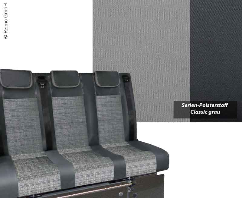 Slaapbank VW T6/T5 Trio Style V3000 Gr.8 1155mm breed, 3-zits smal,