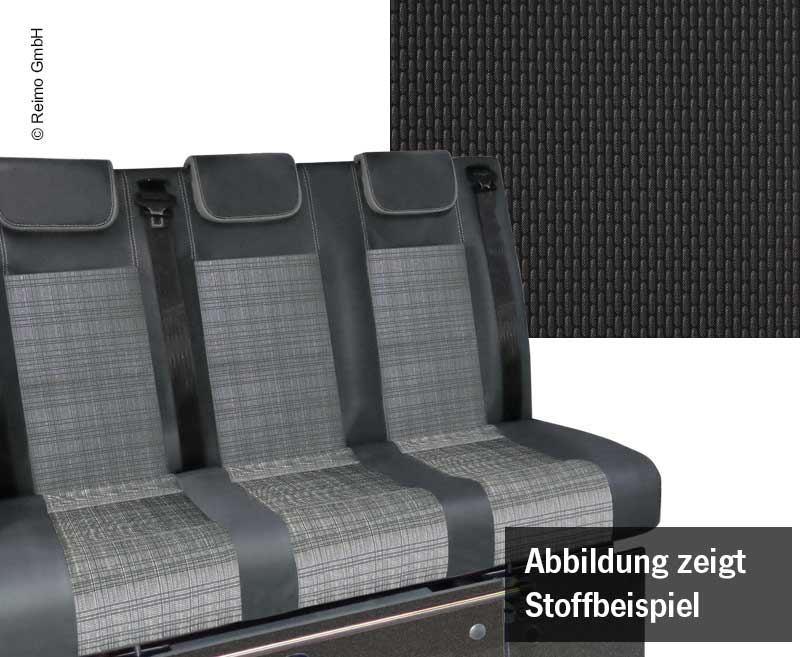 Slaapbank VW T6/T5 Trio Style V3000 Gr.8 1155mm breed, 3-zits smal,