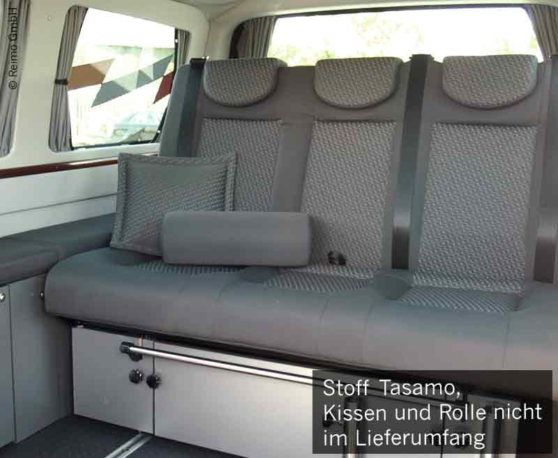 Schlafsitzbank VW T6/5 V3100 Vast Gr.10, 1205 mm breit 3-sitzig, gepolstert