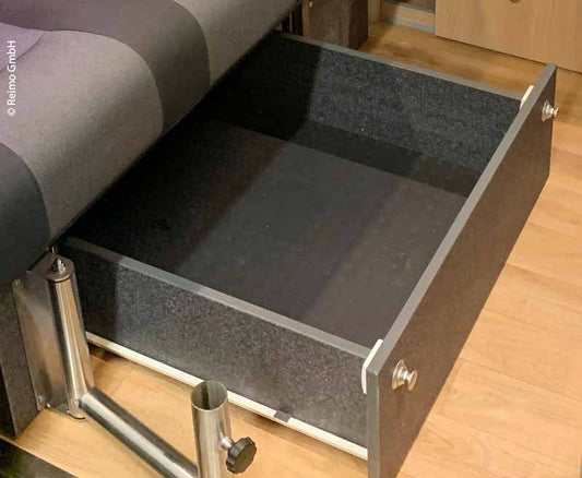 Lade-slaapbank VW T6/5 V3100 Gr.108 Trio Style Decor Basalt gemonteerd