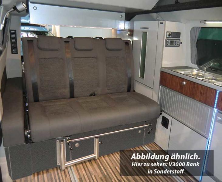 Slaapbank Ford Ford Custom V3000 maat 10 3-zits, bekleding Klassiek grijs 2 kleu