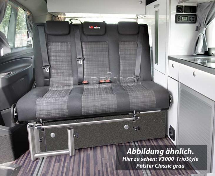 Slaapbank Merc. Vito LR 2015 V3000 maat 8 3-zits,