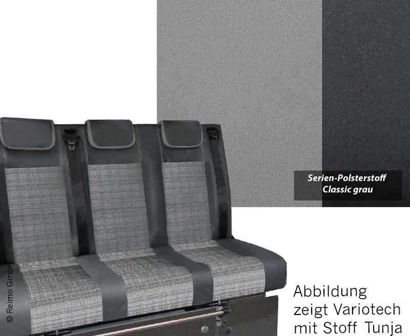 Slaapbank Mercedes Vito LR 2015 V3000 Gr.17 3-zits Mercedes Vito LR 2015 Gr.17.