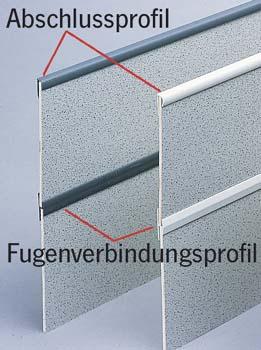 Aansluitprofiel donkergrijs voor 3mm gevelbekledingspanelen