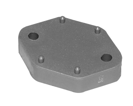 Afstandsplaat, hoogte 10mm, grijs