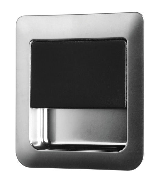 Kliksluiting Snaplock 55 x 59 mm voor deurdiktes van 12 - 18 mm - Mat chroom / zwart