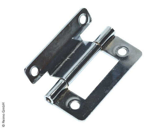 Klepscharnier 1 klep offset 50mm messing geplateerd