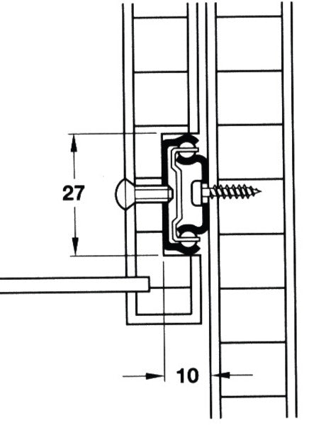 Ladegeleider 278mm, Paar