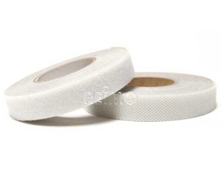 Klittenband zelfklevend 20mm (wit) 5m