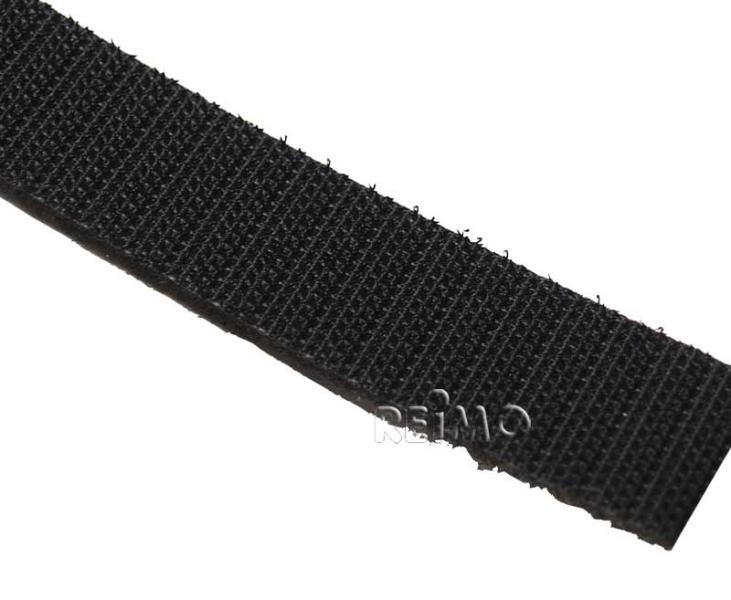 Klittenband zelfklevend 20 mm breed en 5 m lang Kleur: Zwart