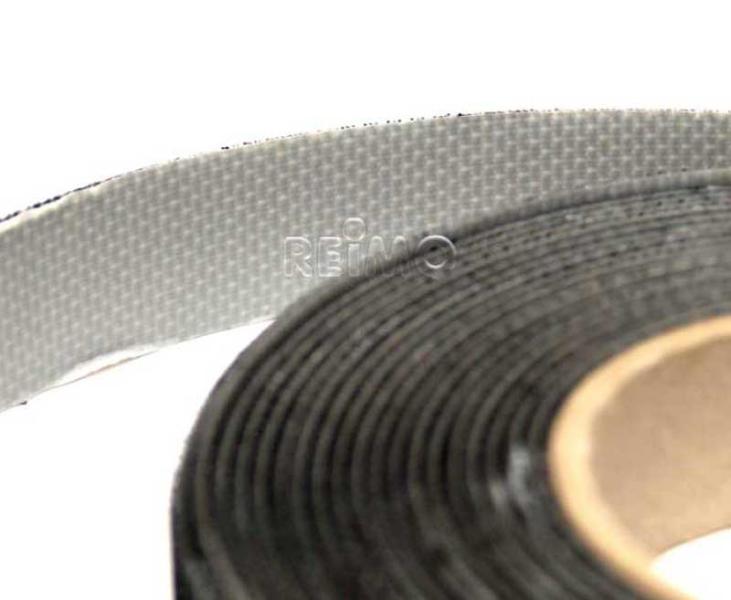 Klittenband zelfklevend 20 mm breed en 5 m lang Kleur: Zwart