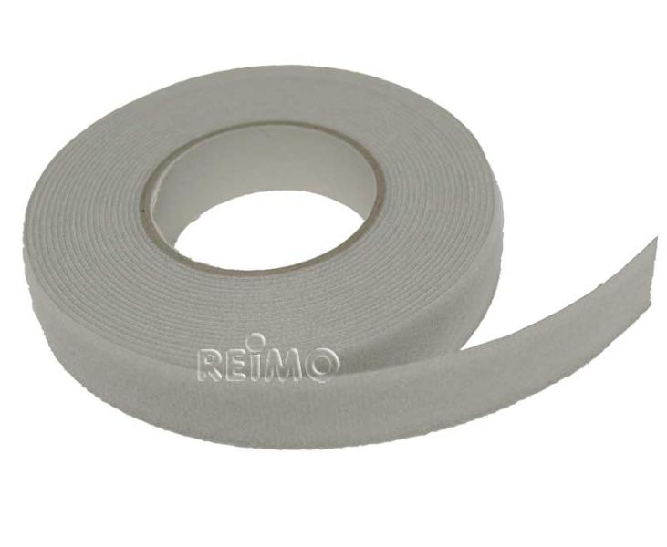 Klittenband fleece gedeelte 10 mm (grijs) 5 m