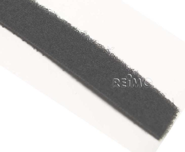 Klittenband fleece gedeelte 10 mm (grijs) 5 m