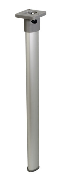 Gelede tafelvoet mat zilver, bovenstuk, 675mm