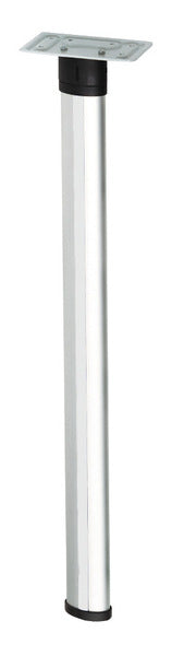 Gelede tafelvoet 675mm, scharnierblad zilverkleurig