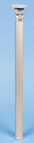 Klapbare tafelvoet zilver - hoogte 720 mm Scharnierblad