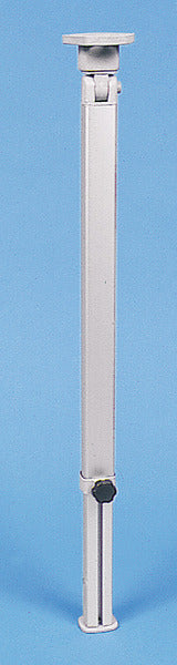 Klapbare tafelvoet zilver - hoogte 555 - 765 mm Scharnierblad