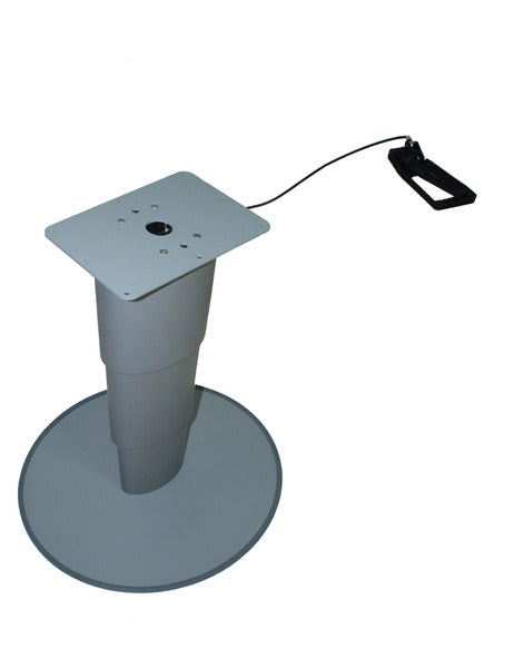 Eenkolom heftafel Primero Comfort, 315-675mm, zilvergrijs