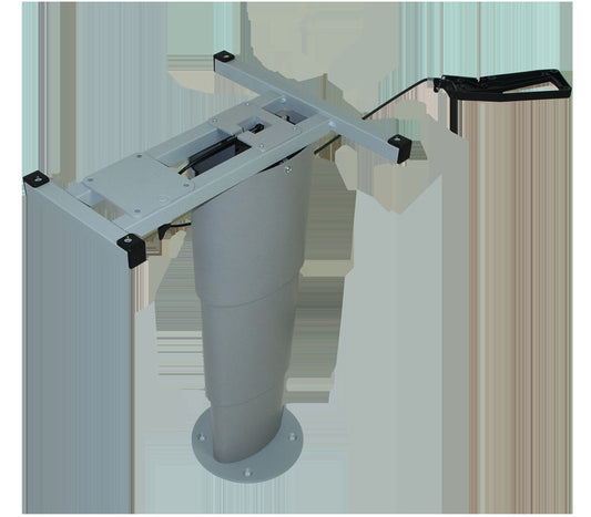 Eenkolom heftafel Primero Comfort, 325-685mm, zilvergrijs