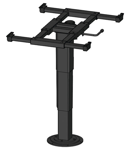 éénkolomslifttafel 340-715mm, boven- en onderhoogte, met één kolom