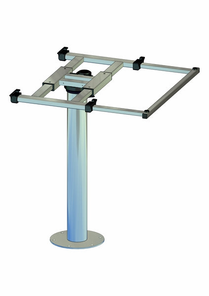 Tafelkolom met twist en shift H700mm Alu