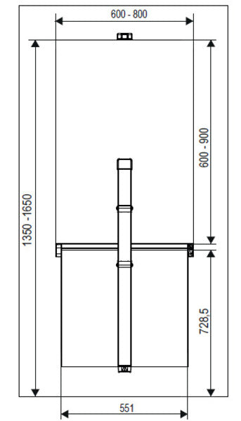 Bevestigingsset voor TopSwing-klaptafel