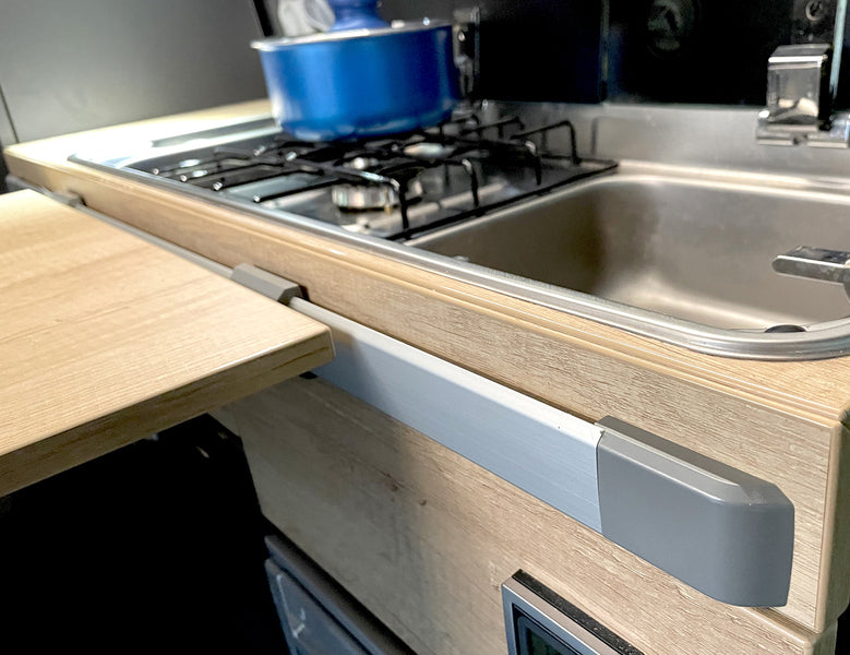 Tafelgeleider voor wandmontage – zilver