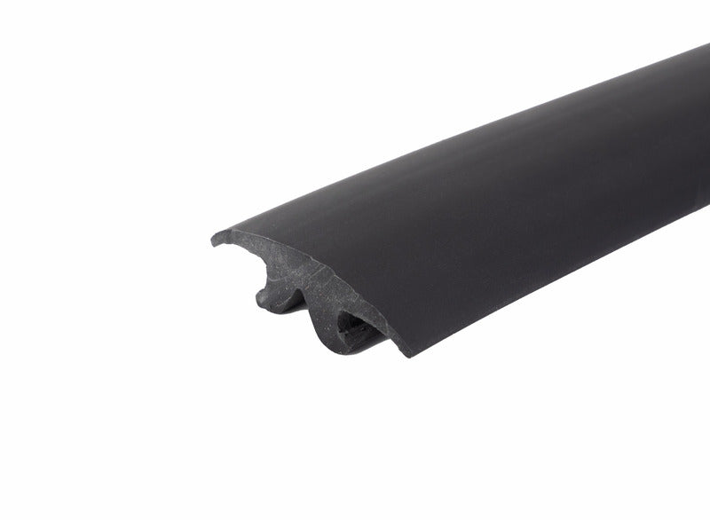 Glad afdekprofiel - 2,5 m lengte - Zwart