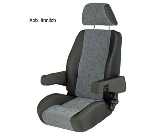 Autostoel voor sportwagens S 8.1, bekleding leder donkergrijs