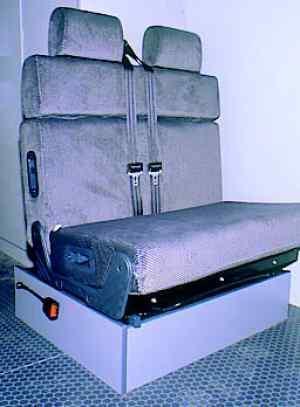 Divan 503 2-zitsbank 90 cm, onbedekt, met riemen