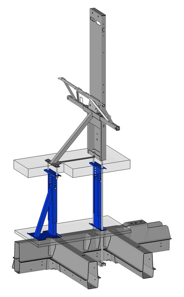 Tussenlegbord - hoogte 130 - 180 mm
