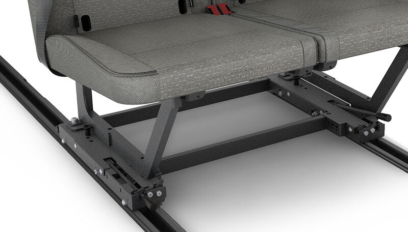 Slaapbank voor Mercedes EQV, Vito & V-Klasse, Citroën Spacetourer, Peugeot Expert / Traveller – Comfortabele 2-persoons slaapbank met Isofix (Antraciet)